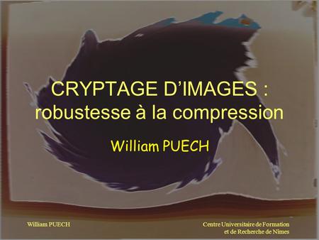 CRYPTAGE D’IMAGES : robustesse à la compression