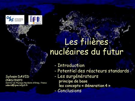 Les filières nucléaires du futur