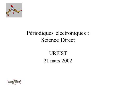 Périodiques électroniques : Science Direct