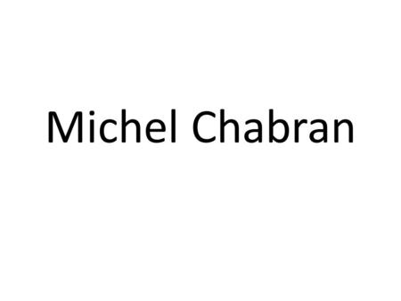 Michel Chabran.
