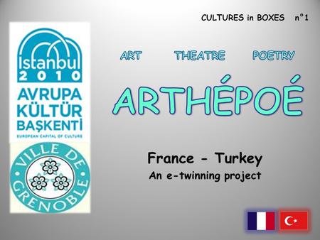 CULTURES in BOXES n°1 France - Turkey An e-twinning project.