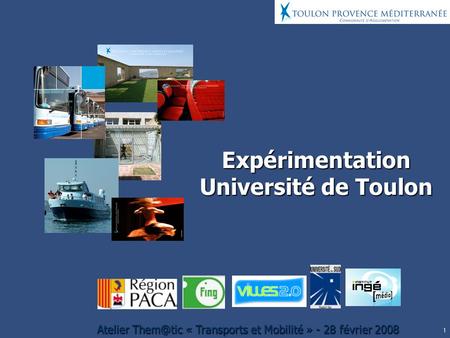 Expérimentation Université de Toulon