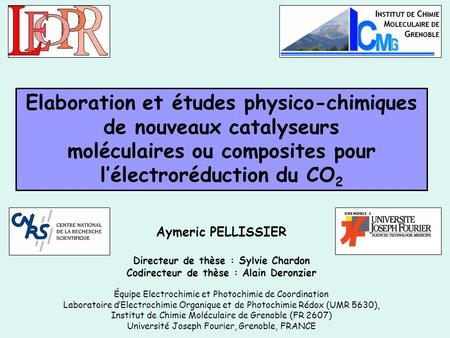 Elaboration et études physico-chimiques de nouveaux catalyseurs