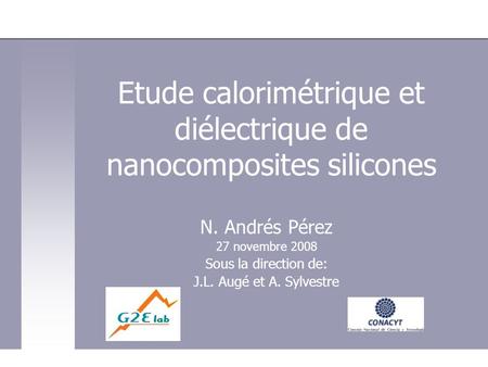 Etude calorimétrique et diélectrique de nanocomposites silicones