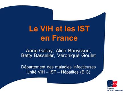 Le VIH et les IST en France