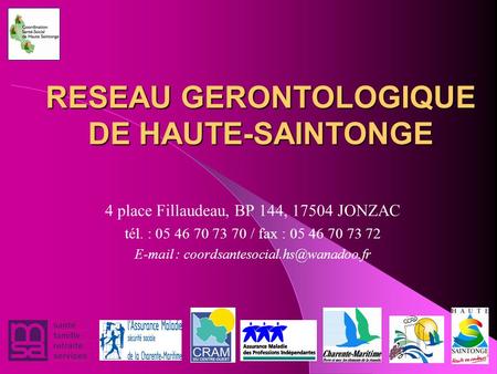 RESEAU GERONTOLOGIQUE DE HAUTE-SAINTONGE