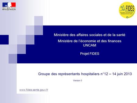 Groupe des représentants hospitaliers n°12 – 14 juin 2013