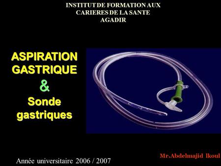 INSTITUT DE FORMATION AUX CARIERES DE LA SANTE AGADIR
