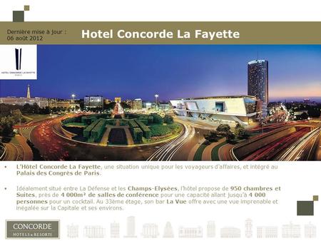 Hotel Concorde La Fayette