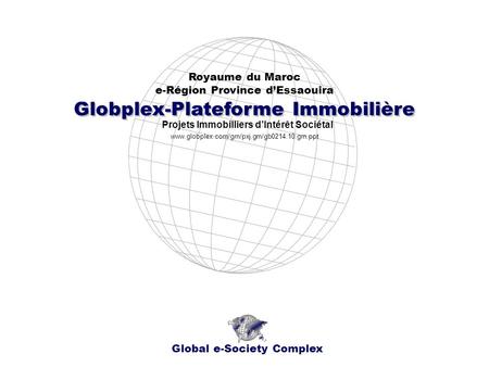 Globplex-Plateforme Immobilière