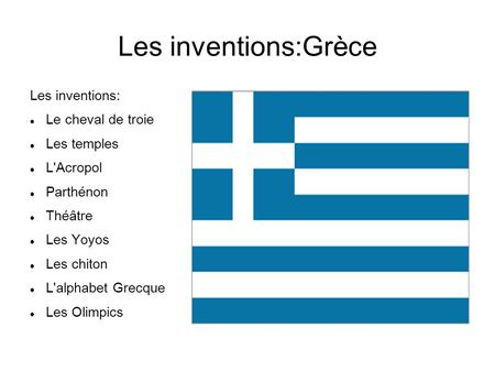 Les inventions:Grèce Les inventions: Le cheval de troie Les temples