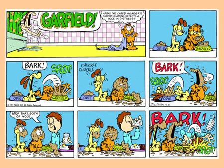 So what are Garfield and Odie saying?