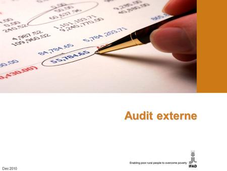 Audit externe Dec 2010 1.