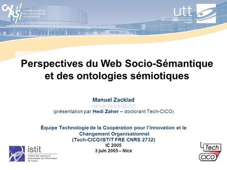 Perspectives du Web Socio-Sémantique et des ontologies sémiotiques