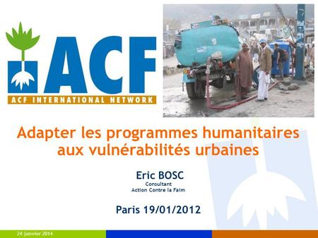 Adapter les programmes humanitaires