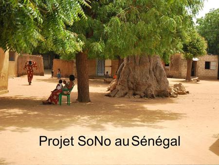 Projet SoNo au Sénégal. Où ? Quest-ce quon fait ? Les projets types : Construction décoles, de cases de santé. Développement dactivités économiques.