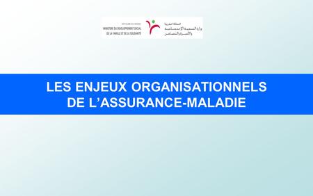 LES ENJEUX ORGANISATIONNELS DE L’ASSURANCE-MALADIE