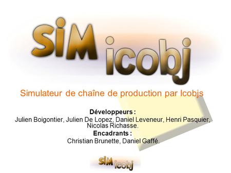 Simulateur de chaîne de production par Icobjs