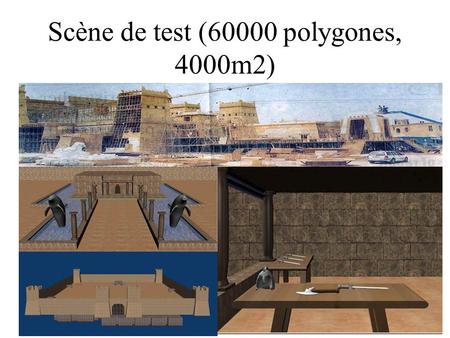 Scène de test (60000 polygones, 4000m2)