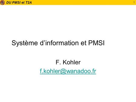 Système d’information et PMSI