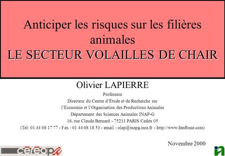 Olivier LAPIERRE Professeur