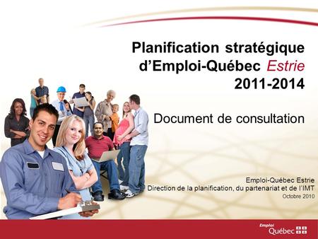 Planification stratégique d’Emploi-Québec Estrie