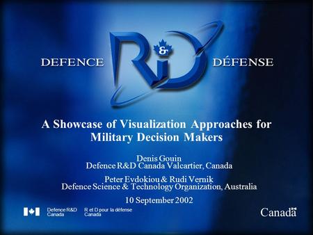 A Showcase of Visualization Approaches for Military Decision Makers