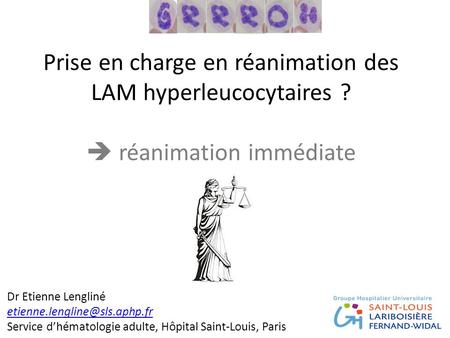 Prise en charge en réanimation des LAM hyperleucocytaires