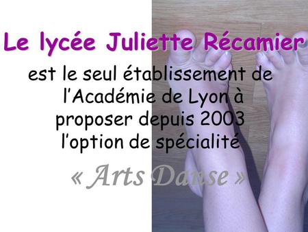 Le lycée Juliette Récamier