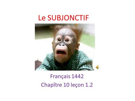 Français 1442 Chapître 10 leçon 1.2