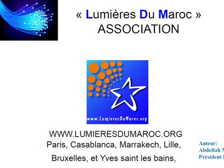 L’association : « Lumières Du Maroc »