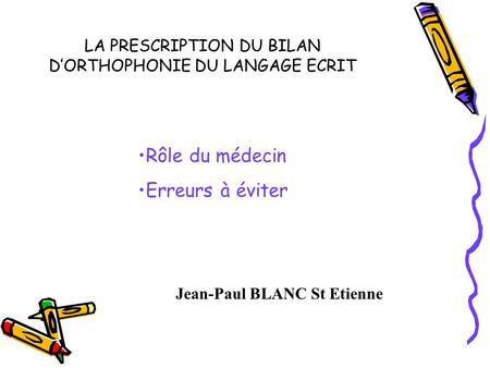 Jean-Paul BLANC St Etienne