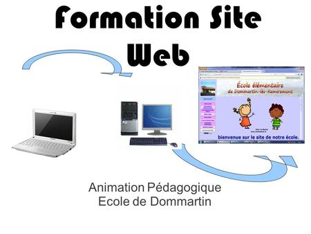Formation Site Web Animation Pédagogique Ecole de Dommartin.