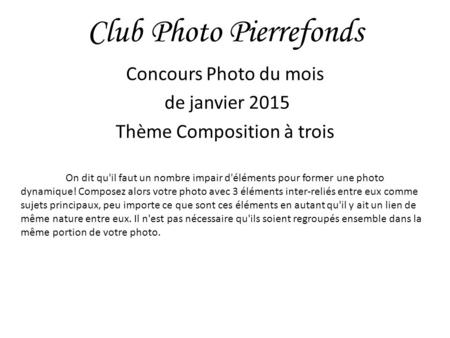 Club Photo Pierrefonds