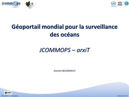 Géoportail mondial pour la surveillance des océans JCOMMOPS – arxiT Damien BOURARACH test.