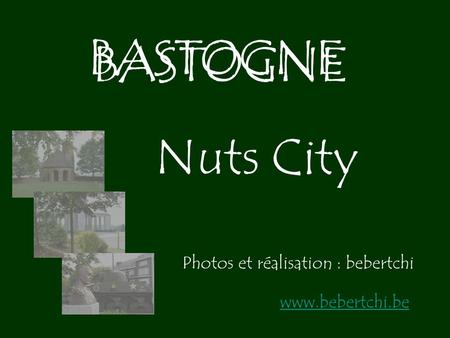 BASTOGNE Photos et réalisation : bebertchi www.bebertchi.be BASTOGNE Nuts City.
