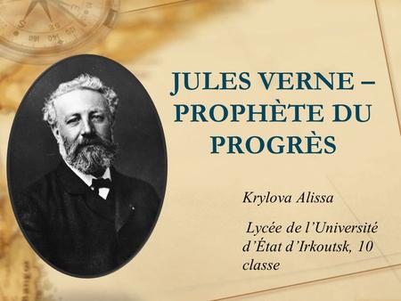 JULES VERNE – PROPHÈTE DU PROGRÈS