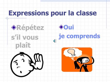 Expressions pour la classe