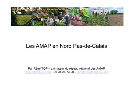 Les AMAP en Nord Pas-de-Calais