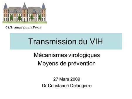 transmission vih prostituée