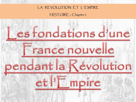 Les fondations d’une France nouvelle pendant la Révolution et l’Empire