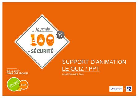 SUPPORT D’ANIMATION LE QUIZ / PPT