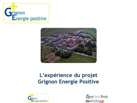 L’expérience du projet Grignon Energie Positive