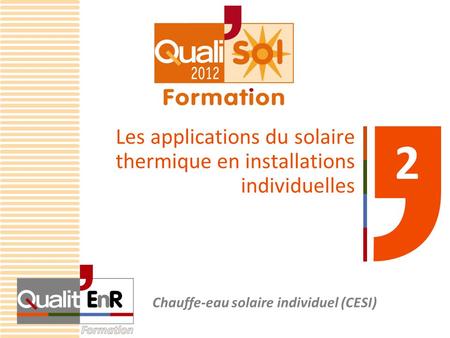 Les applications du solaire thermique en installations individuelles