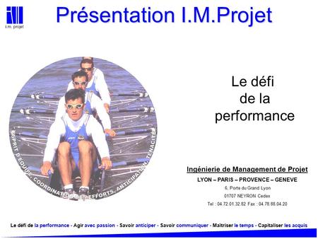 Présentation I.M.Projet