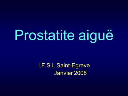 I.F.S.I. Saint-Egreve Janvier 2008