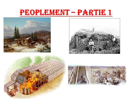 Peoplement – Partie 1. Définitions de peuplement Rural Terme qui fait référence aux personnes vivant à la campagne, à l'agriculture et aux caractéristiques.