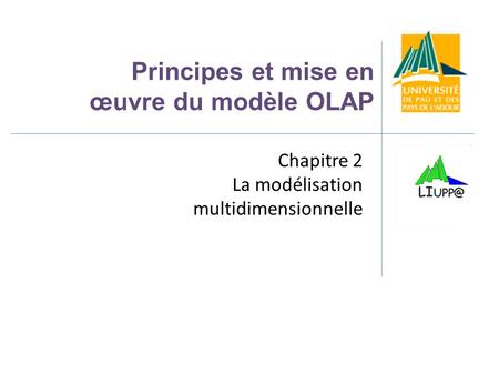 Principes et mise en œuvre du modèle OLAP