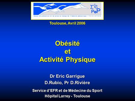 Obésité et Activité Physique