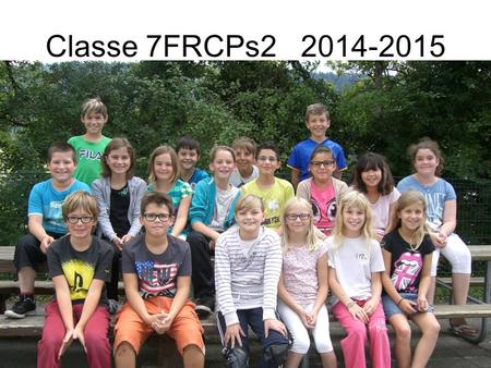 Classe 7FRCPs2 2014-2015.